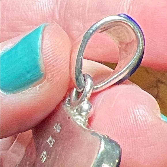 RARE Sajen Gemstone Inlay Sterling Silver Egyptian Eye of Horus Necklace Pendant - Picture 6 of 6